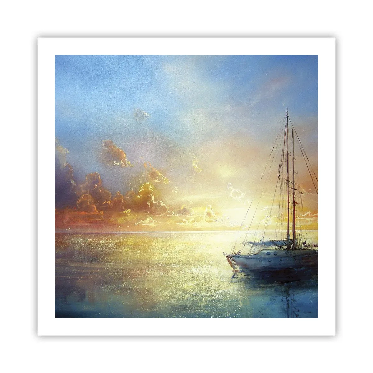 Poster - Într-un golf de aur - 60x60 cm