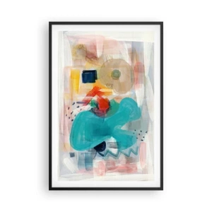 Poster în ramă neagră - Joc plin de culoare - 61x91 cm