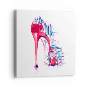 Tablou pe pânză - Eleganta din marele oraș - 30x30 cm