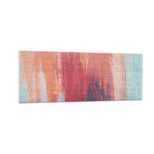 Tablou pe sticlă - Plutind prin curcubeu - 140x50 cm