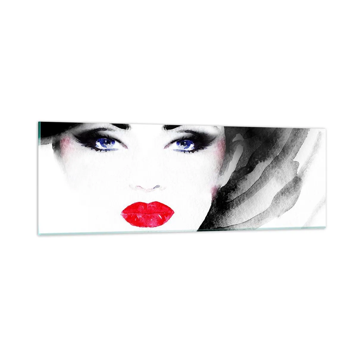 Tablou pe sticlă - Respinge și cheamă - 90x30 cm
