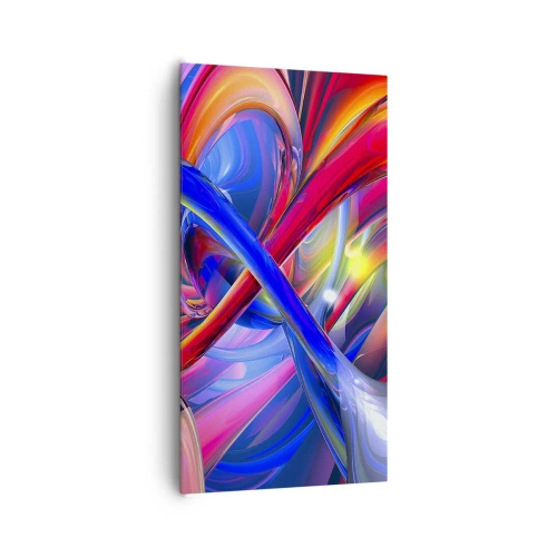 Tablou pe pânză - Dansul culorilor - 65x120 cm