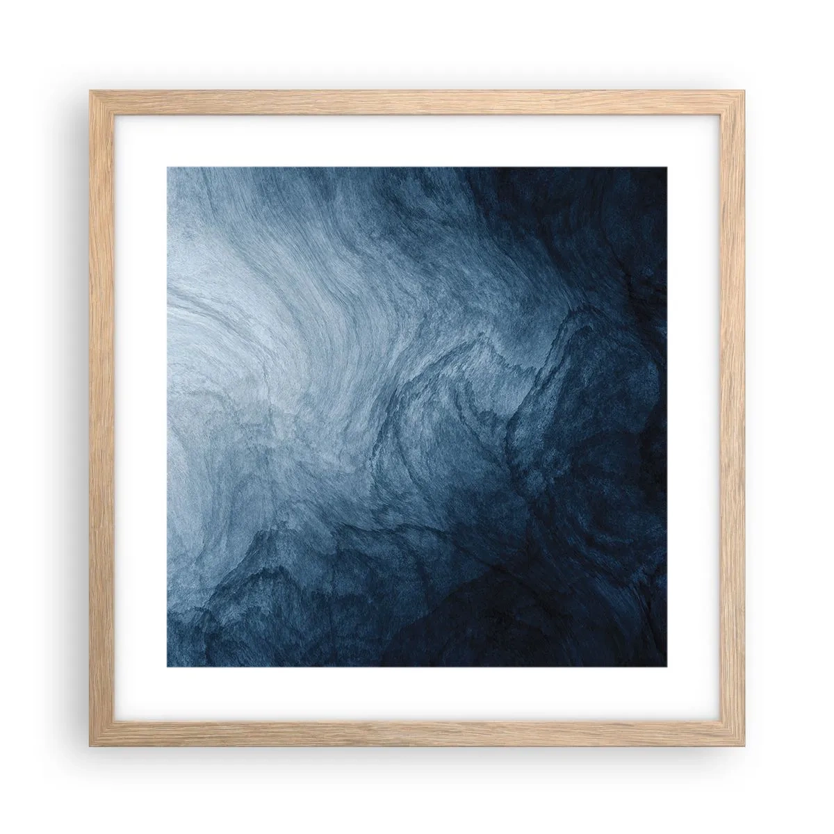 Poster în ramă de stejar deschis - În adâncuri - 40x40 cm