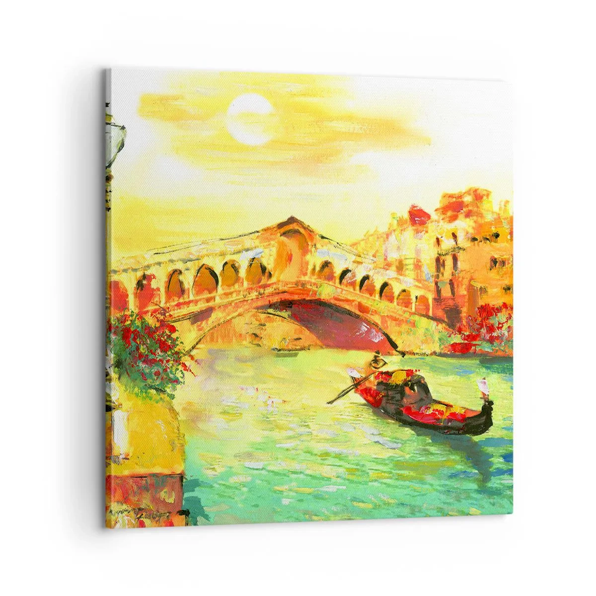 Tablou pe pânză - Pelerinaj de îndrăgostiți - 60x60 cm