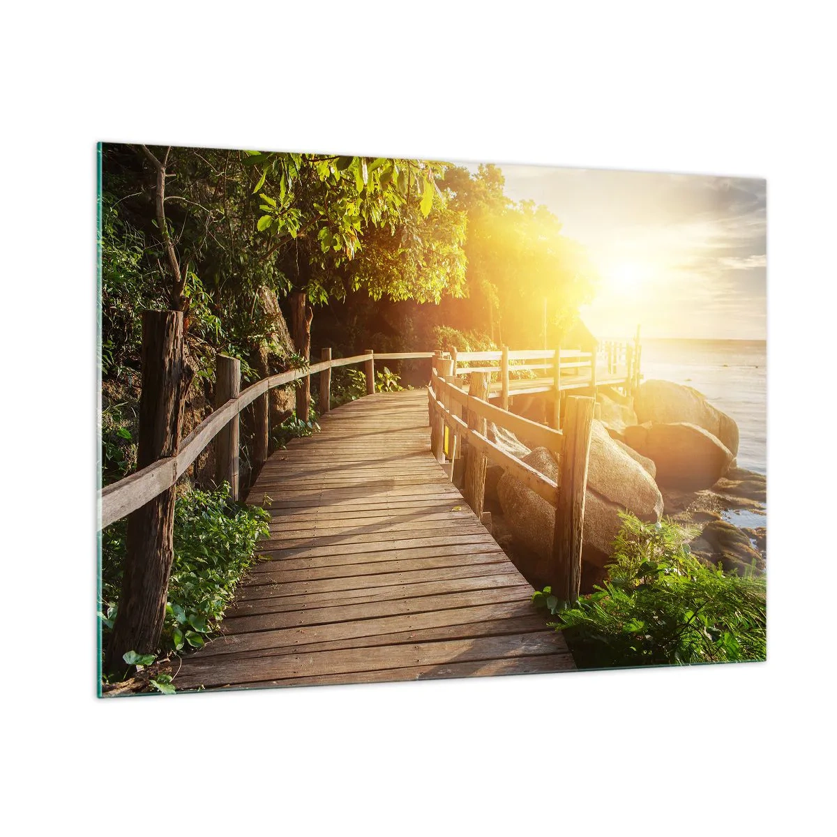 Tablou pe sticlă - O altă curbă, o altă minune - 100x70 cm