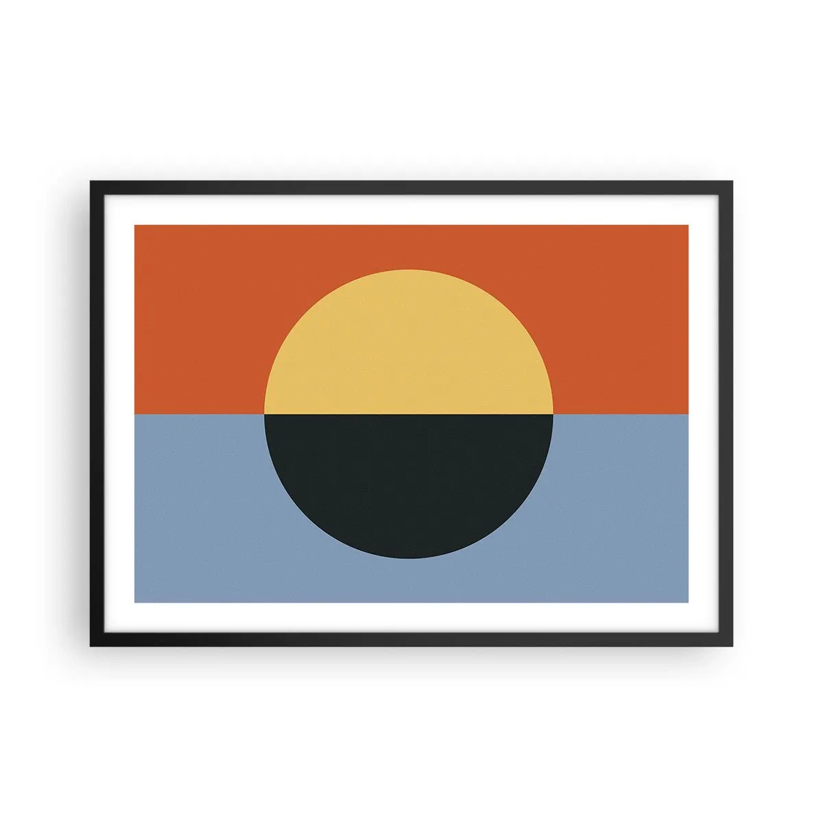 Poster în ramă neagră - O compoziție de căldură și răcoare - 70x50 cm