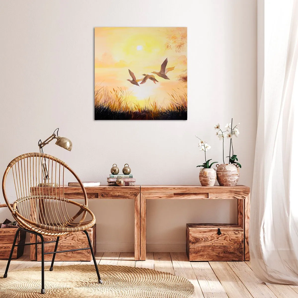 Tablou pe pânză - Începutul unei lungi călătorii - 40x40 cm