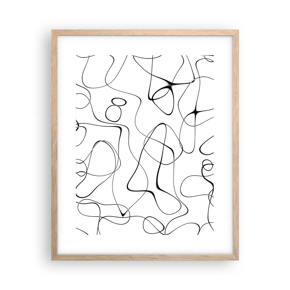 Poster în ramă de stejar deschis - Căile vieții, căile destinului - 40x50 cm