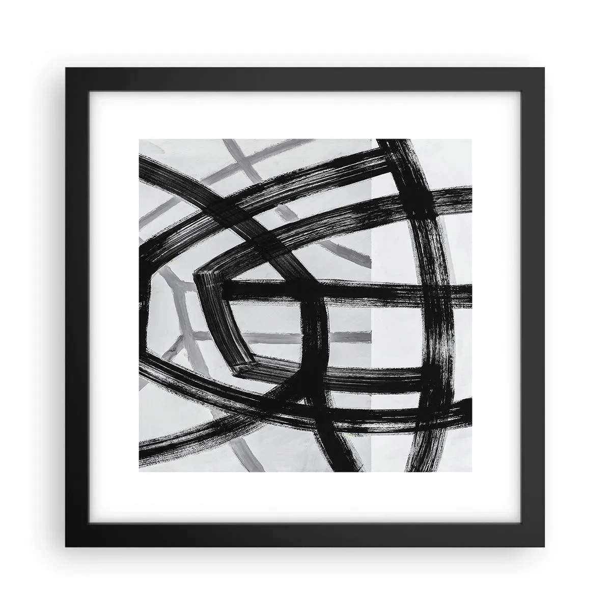 Poster în ramă neagră - Construind adâncimea - 30x30 cm