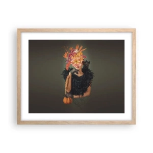 Poster în ramă de stejar deschis - Magia vrăjitoarei - 50x40 cm