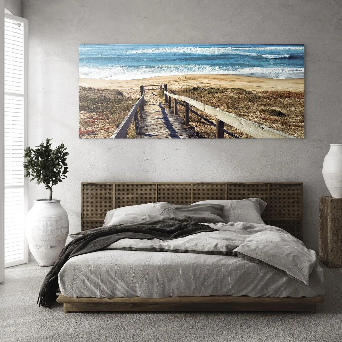 Tablou pe sticlă - Aleargă! - 120x50 cm
