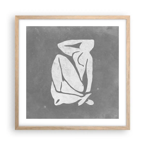 Poster în ramă de stejar deschis - În reverie - 50x50 cm