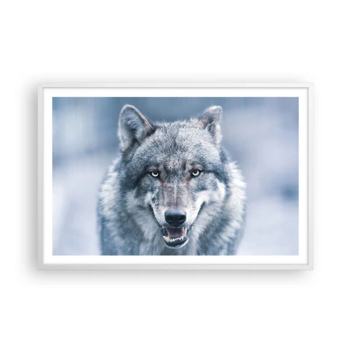 Poster în ramă albă - Accepți provocarea? - 91x61 cm