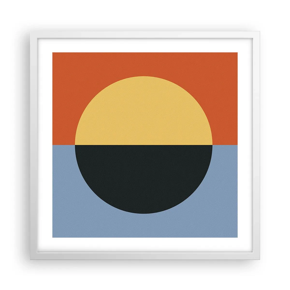 Poster în ramă albă - O compoziție de căldură și răcoare - 50x50 cm