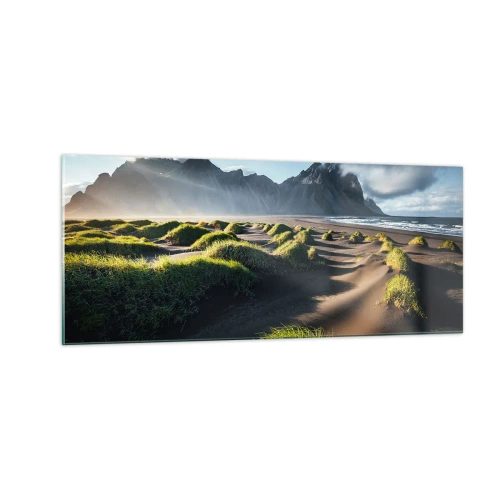 Tablou pe sticlă - Armonia elementelor - 100x40 cm