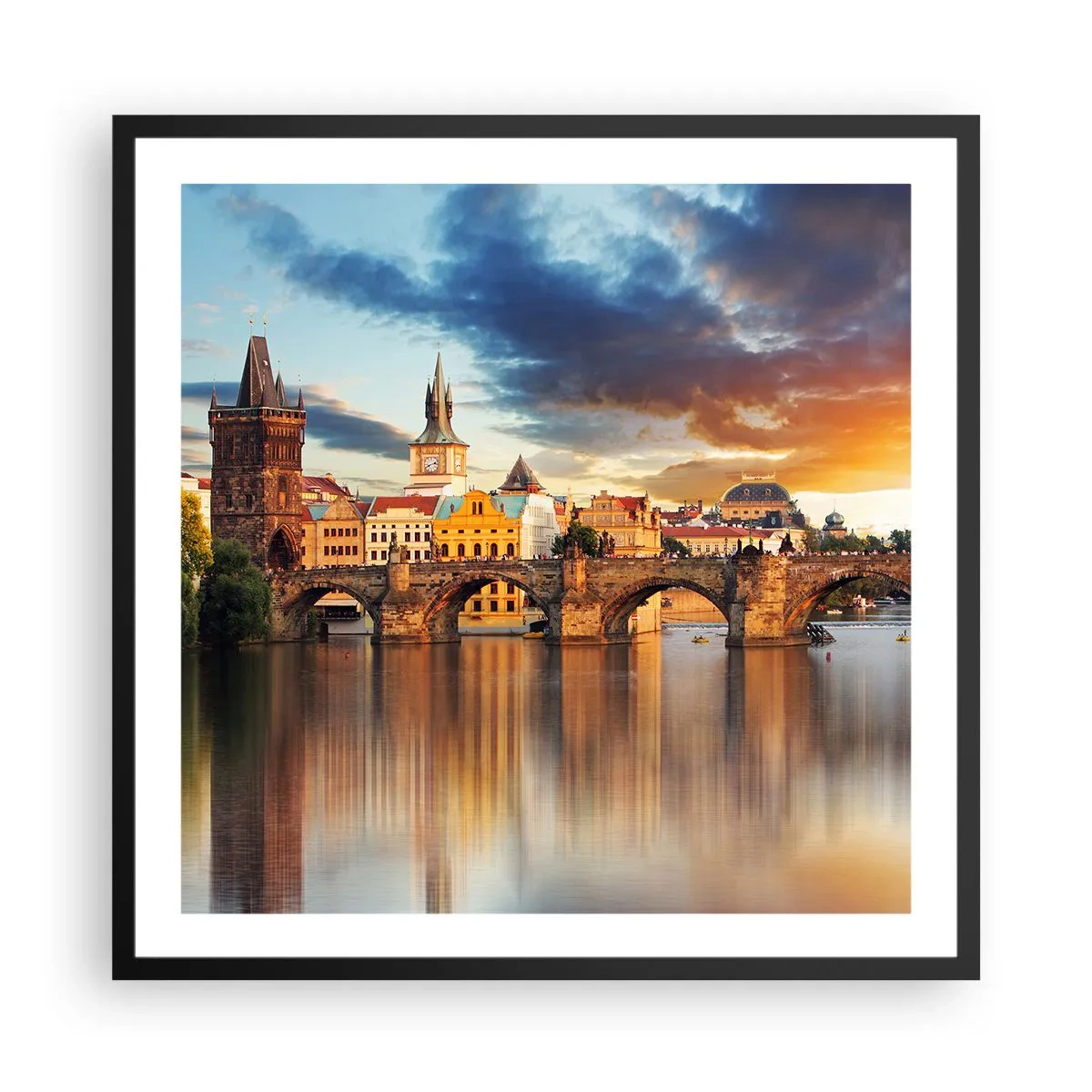 Poster în ramă neagră - Frumoasă pentru veacuri - 60x60 cm