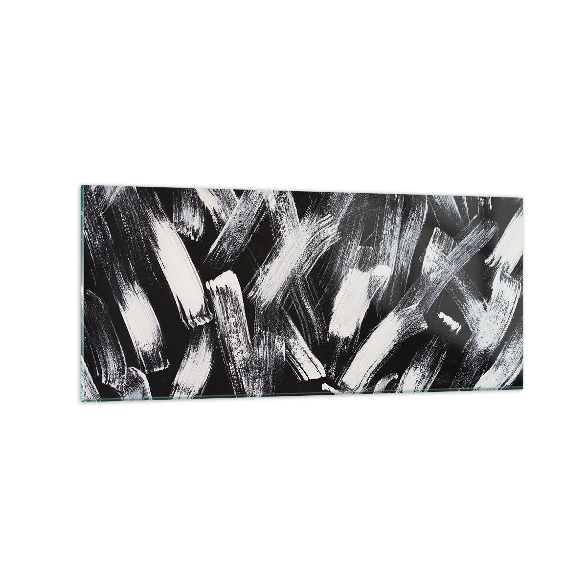 Tablou pe sticlă - Abstracție în spirit industrial - 120x50 cm