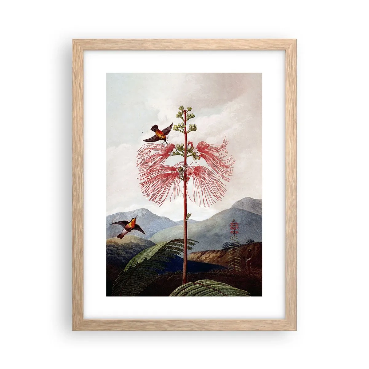 Poster în ramă de stejar deschis - Într-un paradis tropical - 30x40 cm