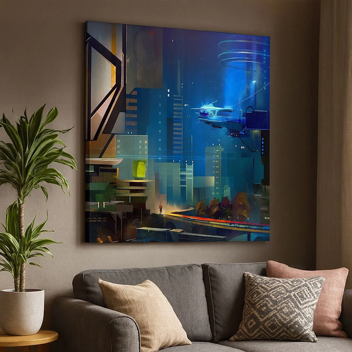 Tablou pe pânză - În viitorul apropiat - 30x30 cm