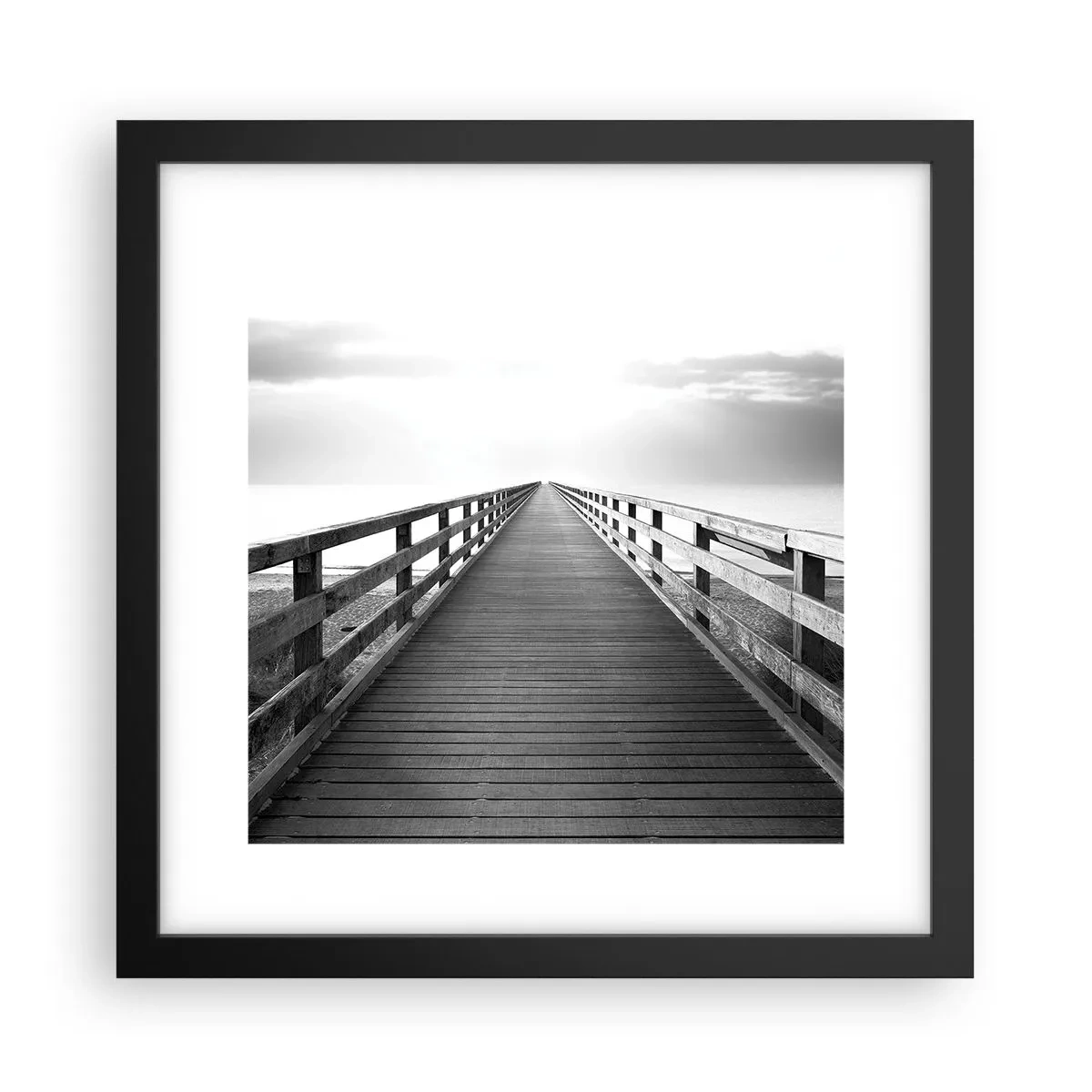 Poster în ramă neagră - Departe, departe... - 30x30 cm