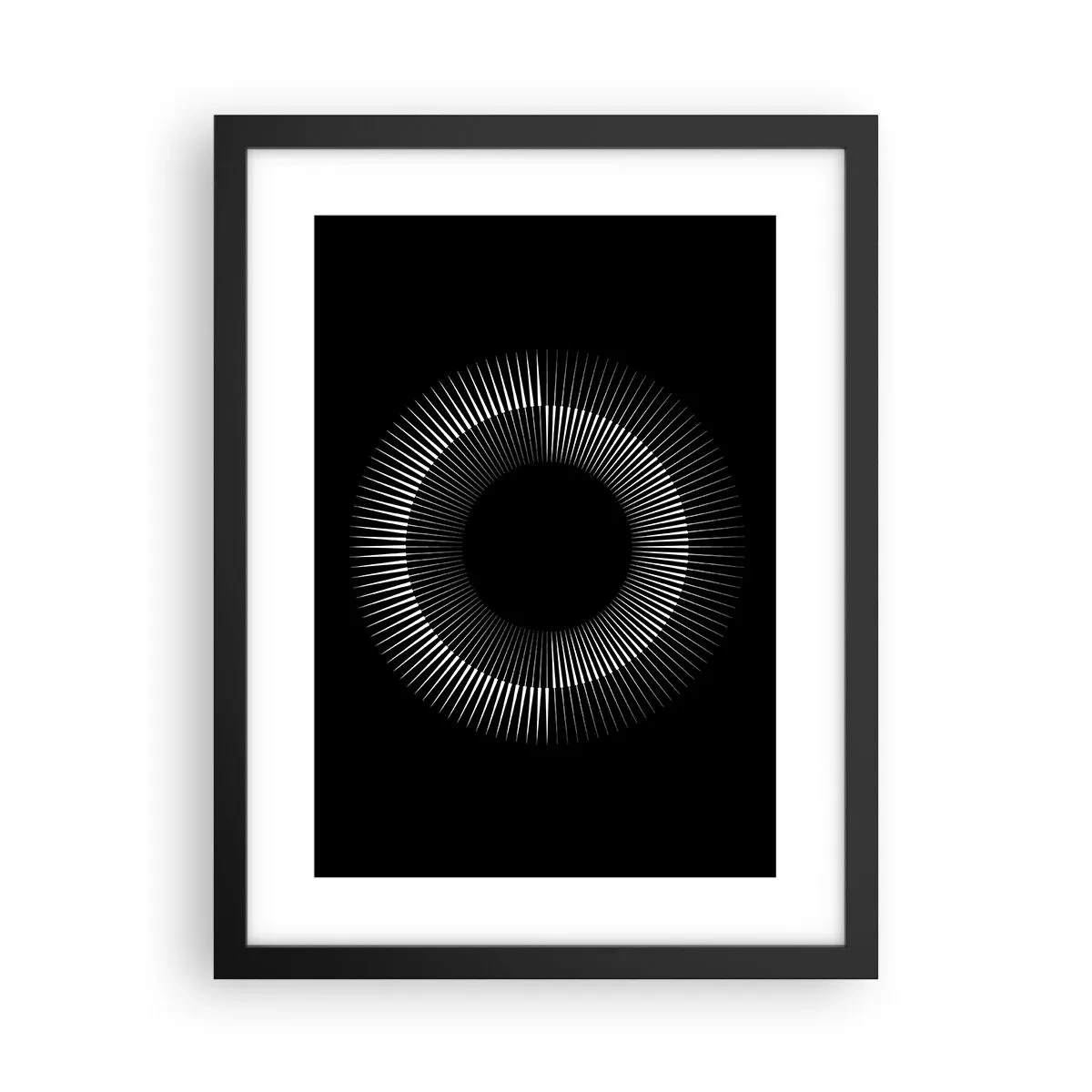 Poster în ramă neagră - Soarele Negru - 30x40 cm
