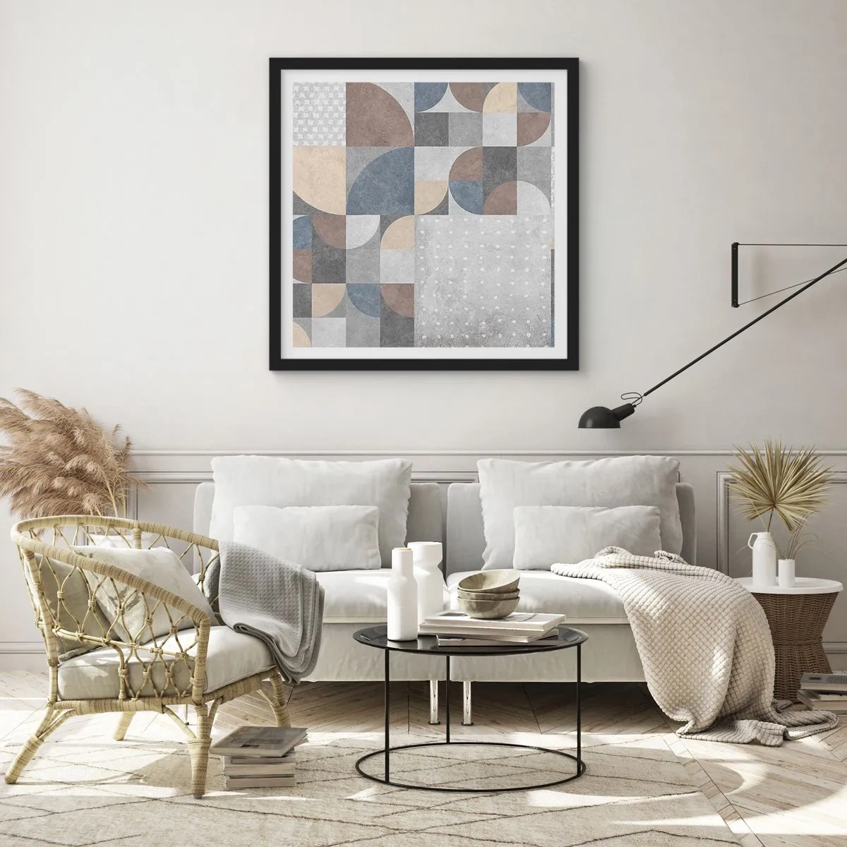 Poster în ramă neagră - Fantezie ceramică - 30x30 cm