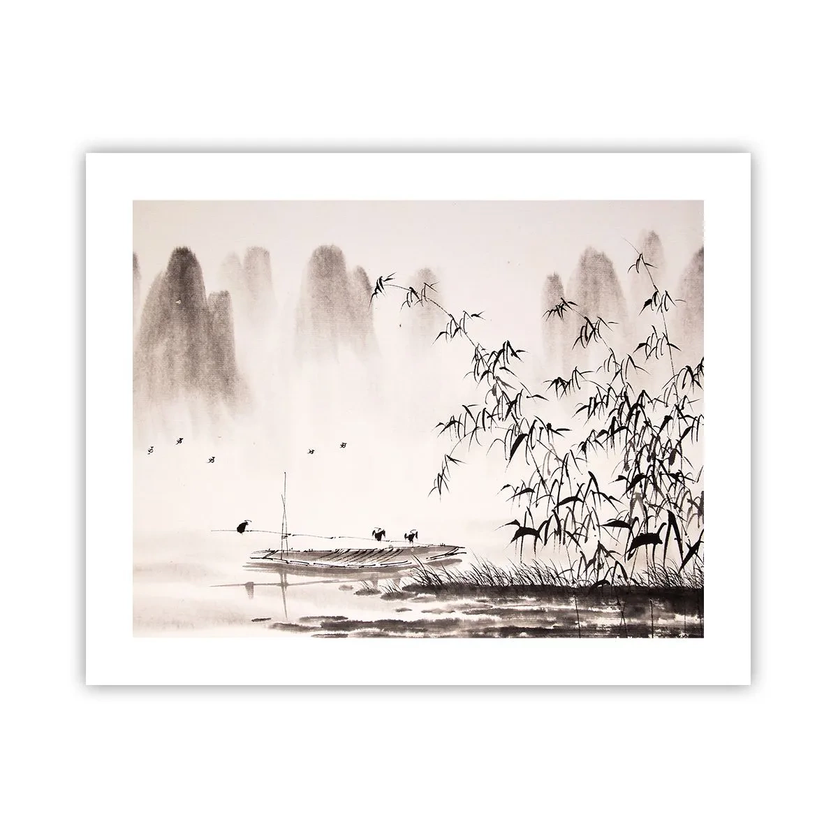 Poster - Liniștea câmpurilor de orez - 50x40 cm