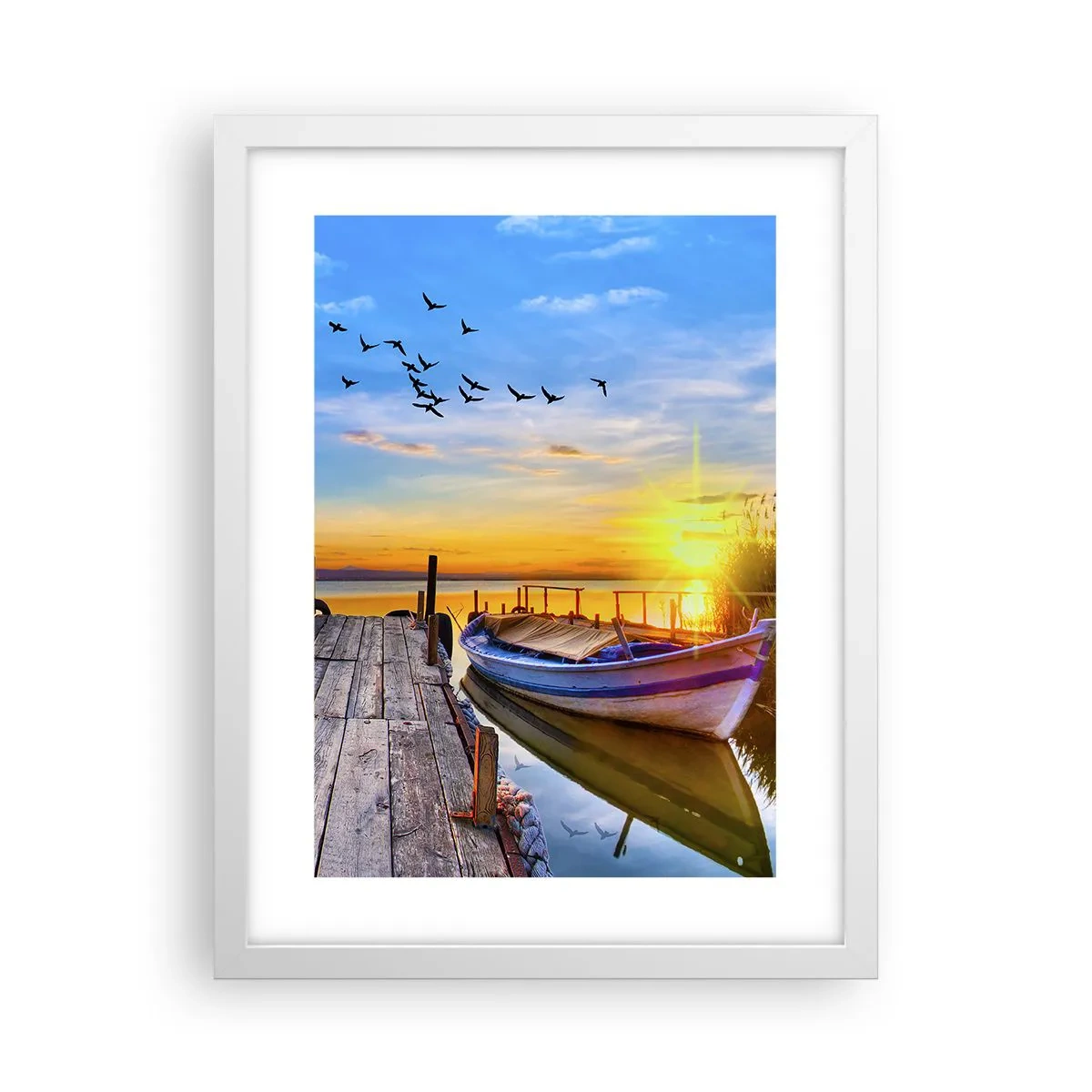 Poster în ramă albă - La revedere, până mâine - 30x40 cm