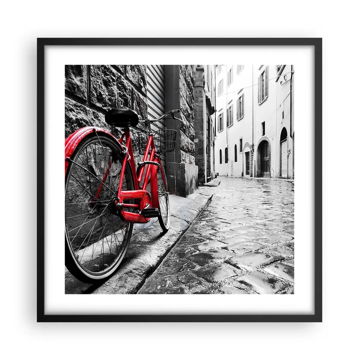 Poster în ramă neagră - Adevărata frumusețe nu îmbătrânește - 50x50 cm