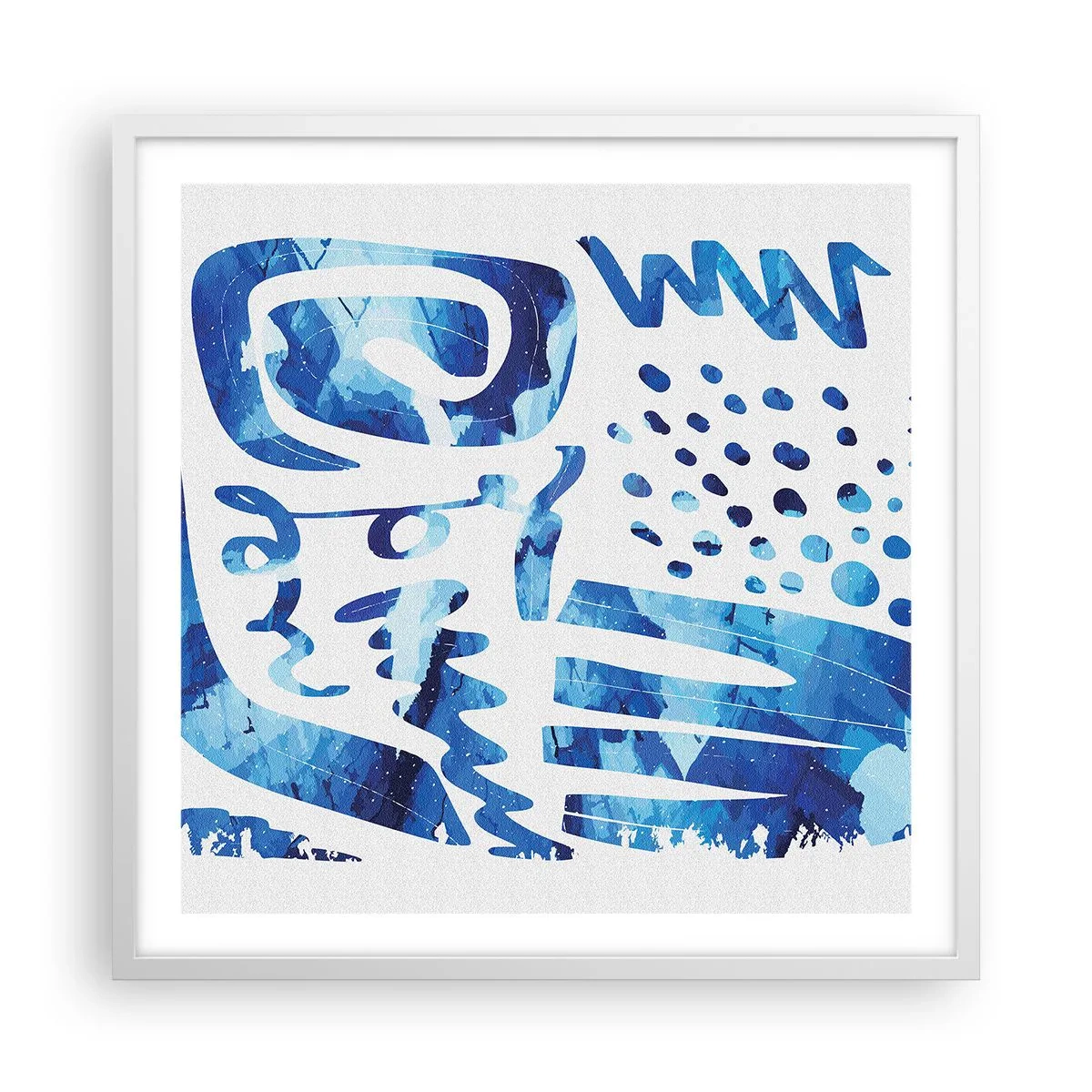 Poster în ramă albă - Înapoi la rădăcini - 60x60 cm