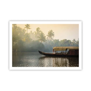 Poster - Casă pe râu - 91x61 cm