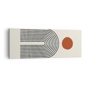 Tablou pe pânză - Magnetismul formelor și al culorilor - 140x50 cm