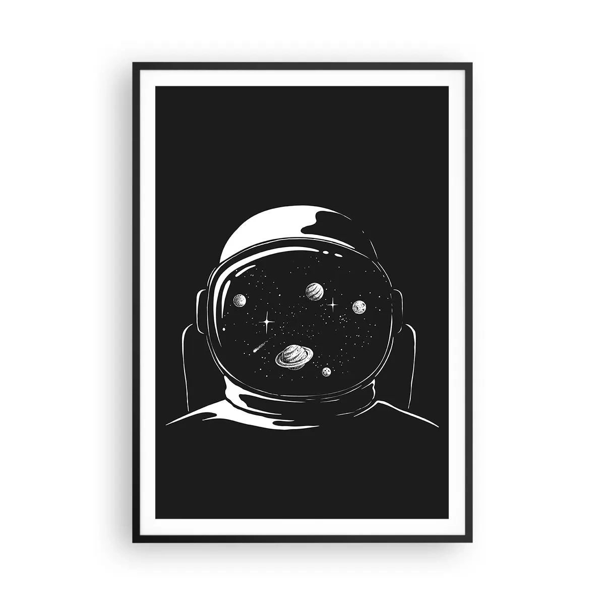 Poster în ramă neagră - Mișto priveliște - 70x100 cm