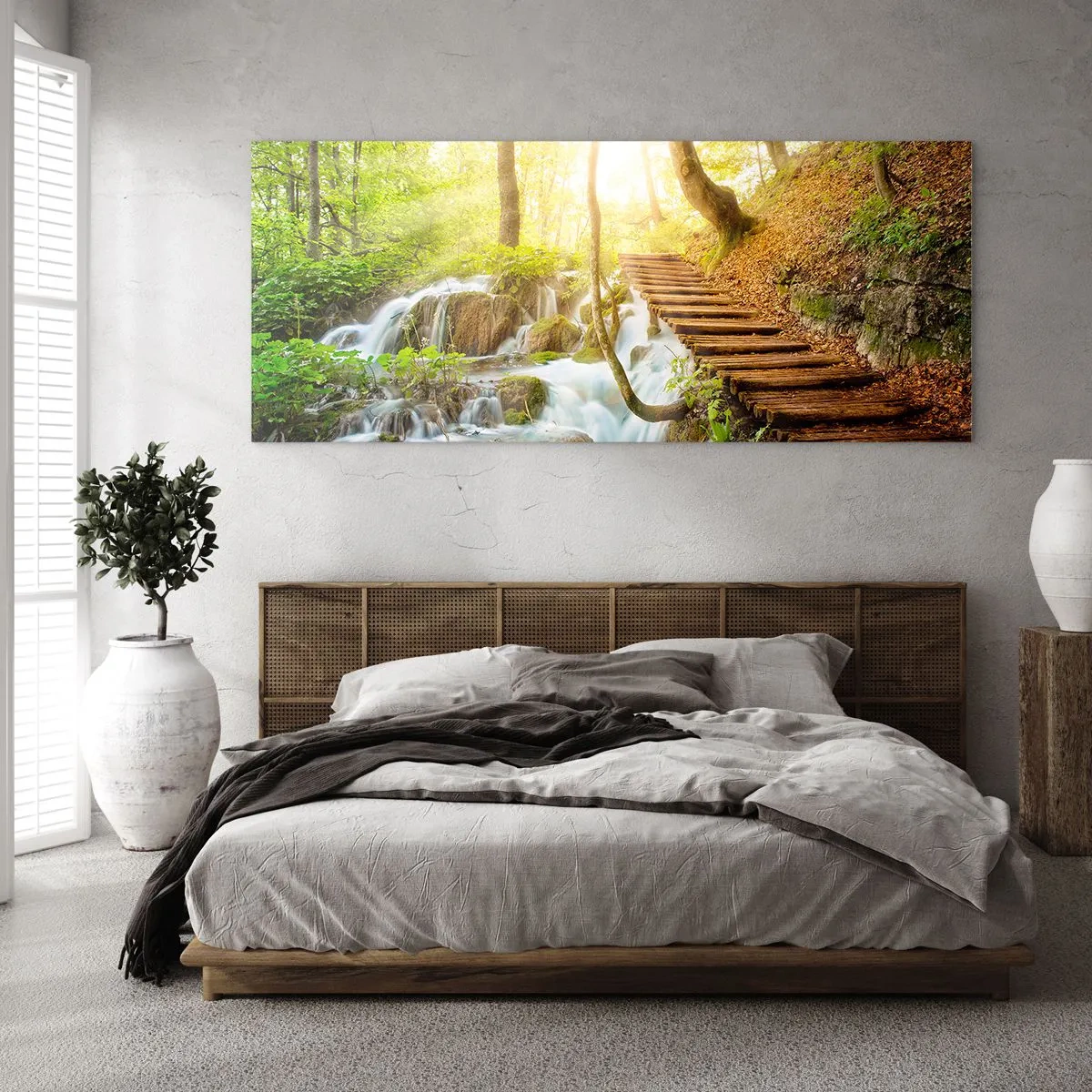 Tablou pe sticlă - Răcirea dorită - 120x50 cm