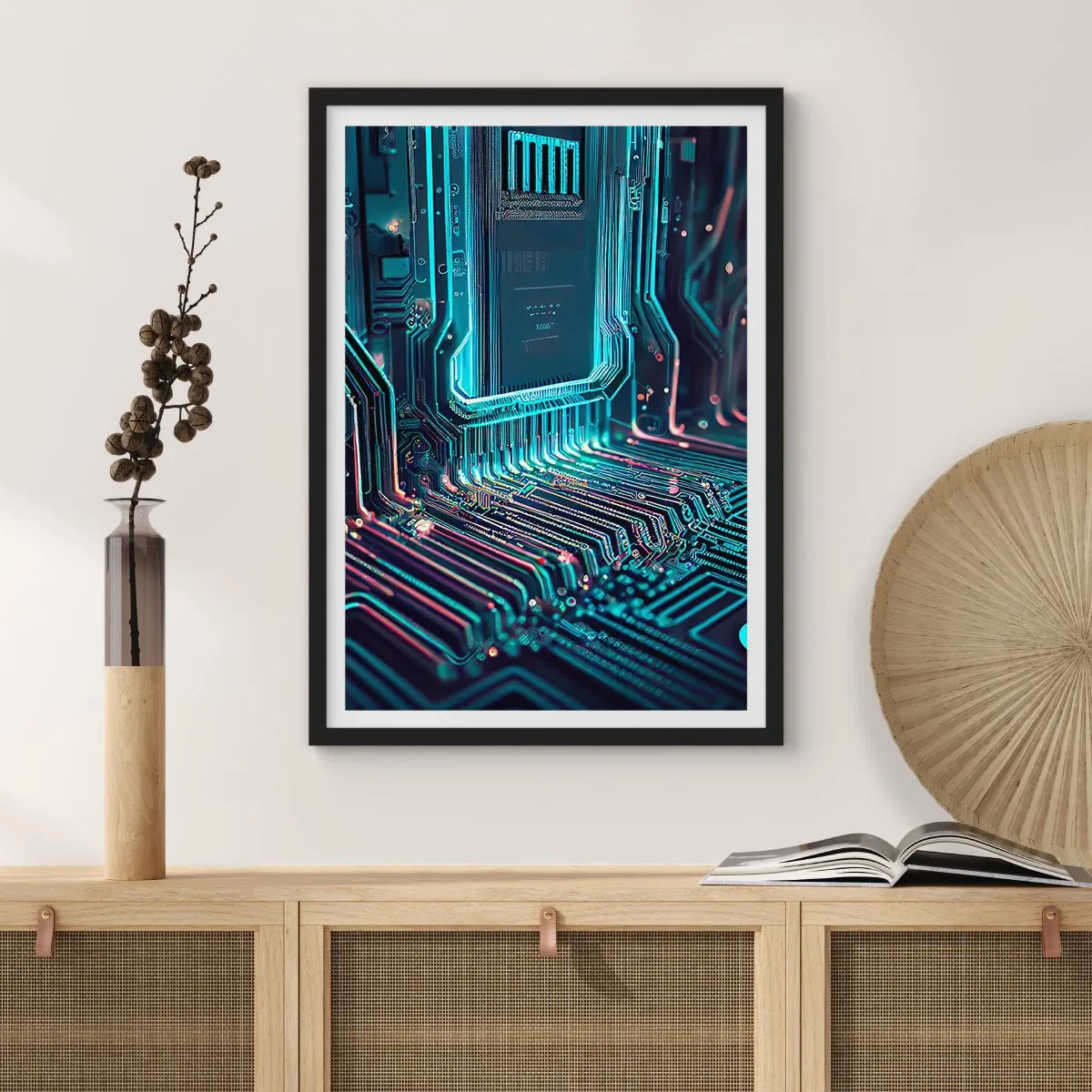 Poster în ramă neagră - Iată la ce mă gândesc... - 61x91 cm