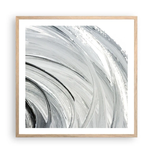 Poster în ramă de stejar deschis - Compoziție orbitală - 60x60 cm