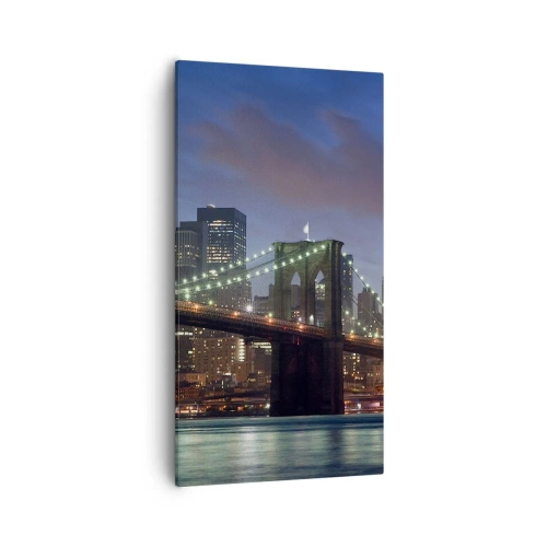 Tablou pe pânză - Noaptea iluminată - 55x100 cm