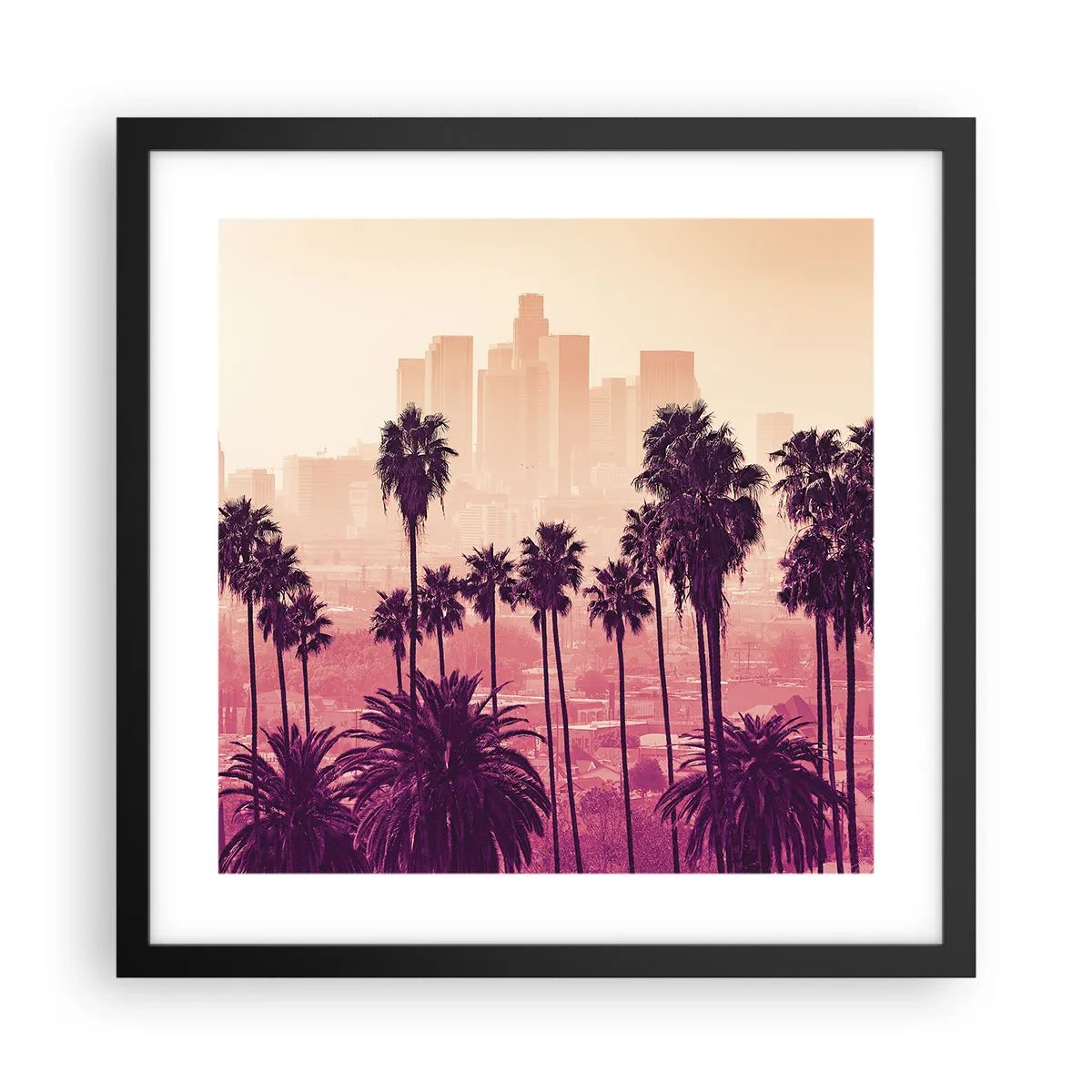 Poster în ramă neagră - Peisaj din California - 40x40 cm