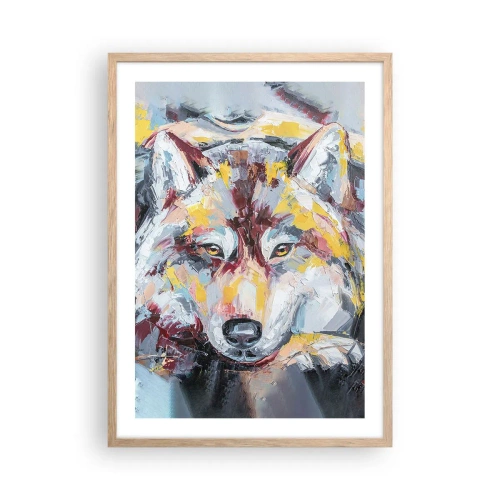 Poster în ramă de stejar deschis - Pace pentru cel drag - 50x70 cm