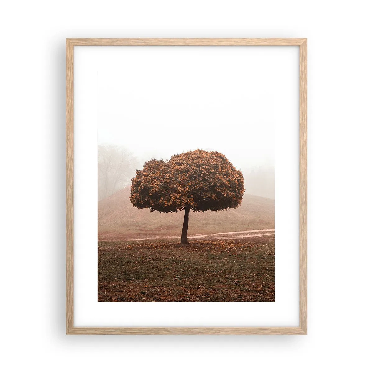 Poster în ramă de stejar deschis - După o vară aglomerată - 40x50 cm