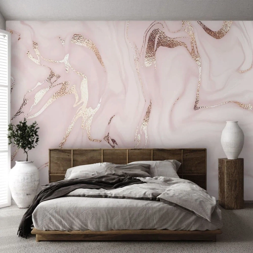 Tapet Premium Sand - În nebunia roz - Abstracția, Bucată, Artă Modernă - 100x70 cm