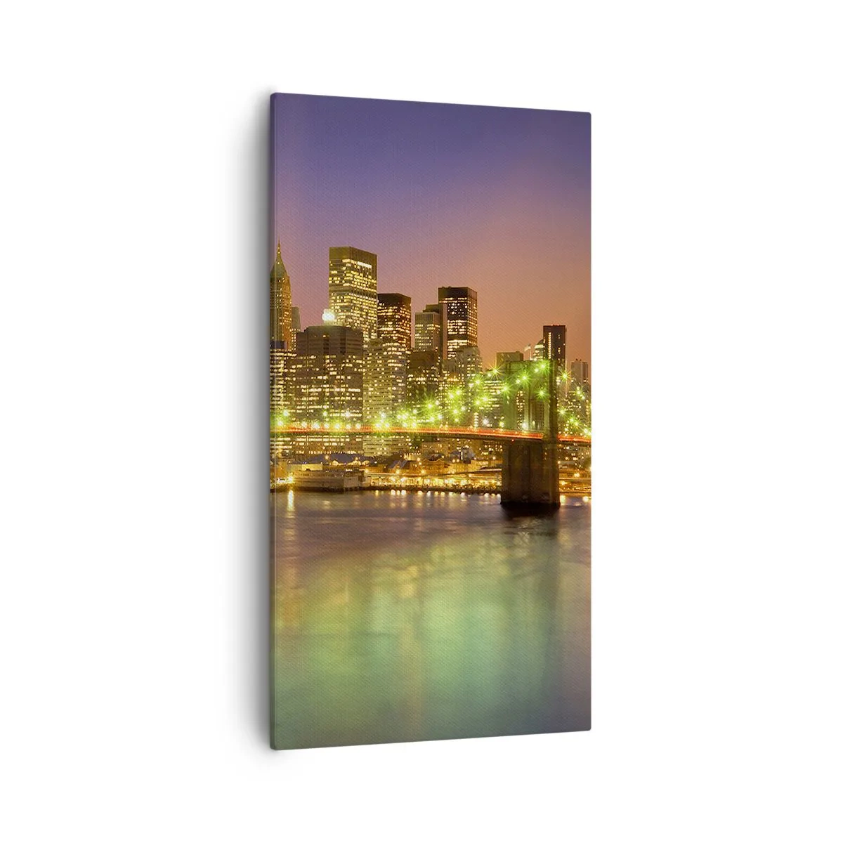 Tablou pe pânză - Lumina nu se stinge niciodată aici - 55x100 cm