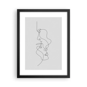 Poster în ramă neagră - Dorință vorace - 30x40 cm