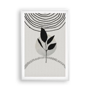 Poster în ramă albă - Compoziție: ritualurile naturii - 61x91 cm