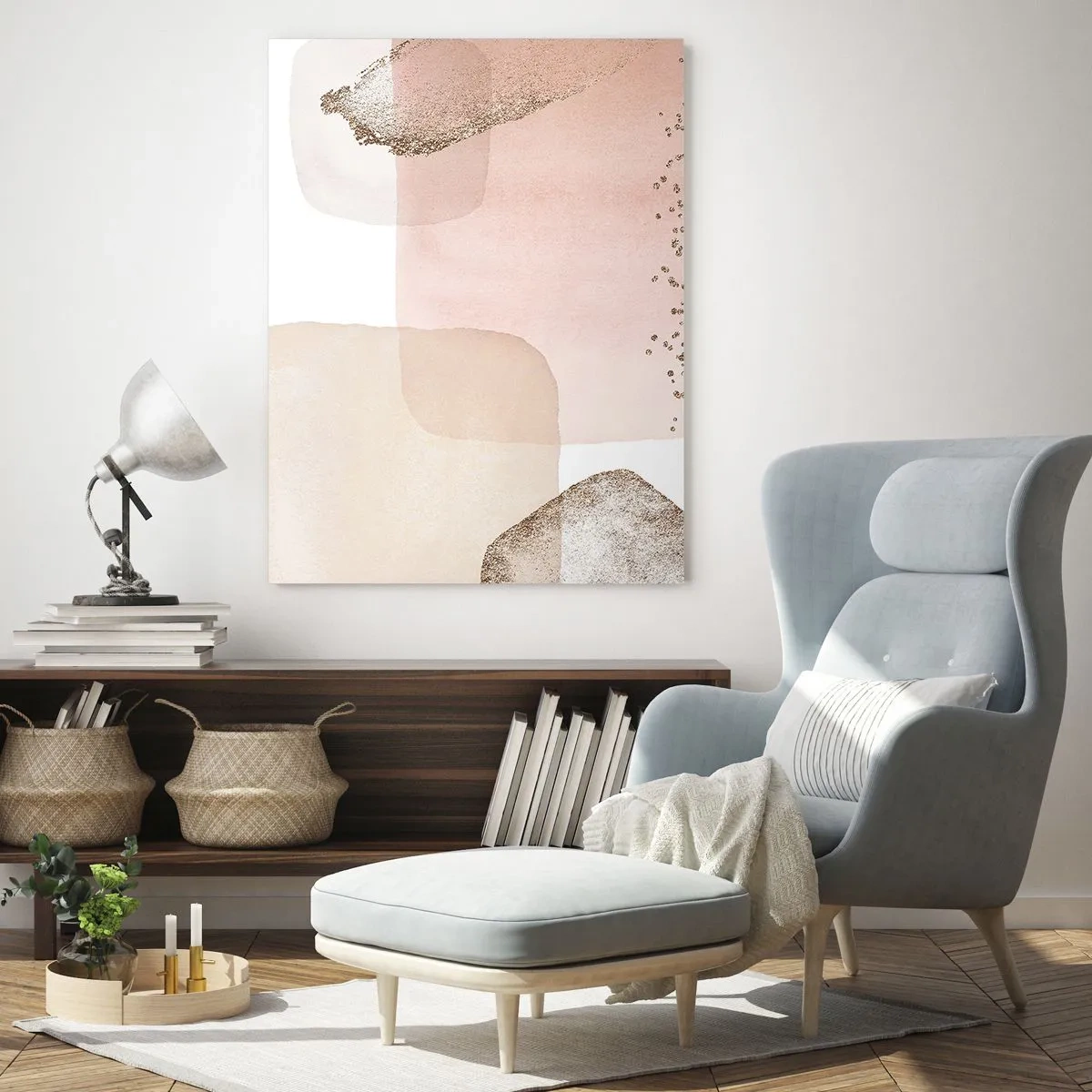 Tablou pe sticlă - O privire prin culoare - 80x120 cm