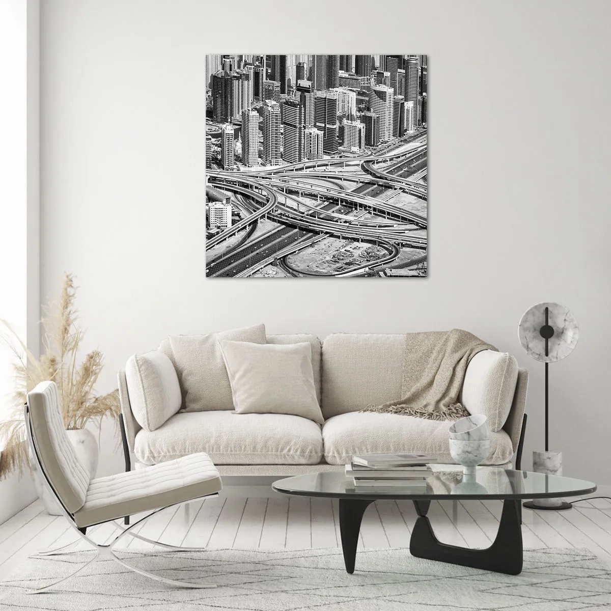 Tablou pe sticlă - Dubai - orașul imposibil - 30x30 cm