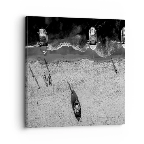 Tablou pe pânză - Tot pe țărm... - 30x30 cm