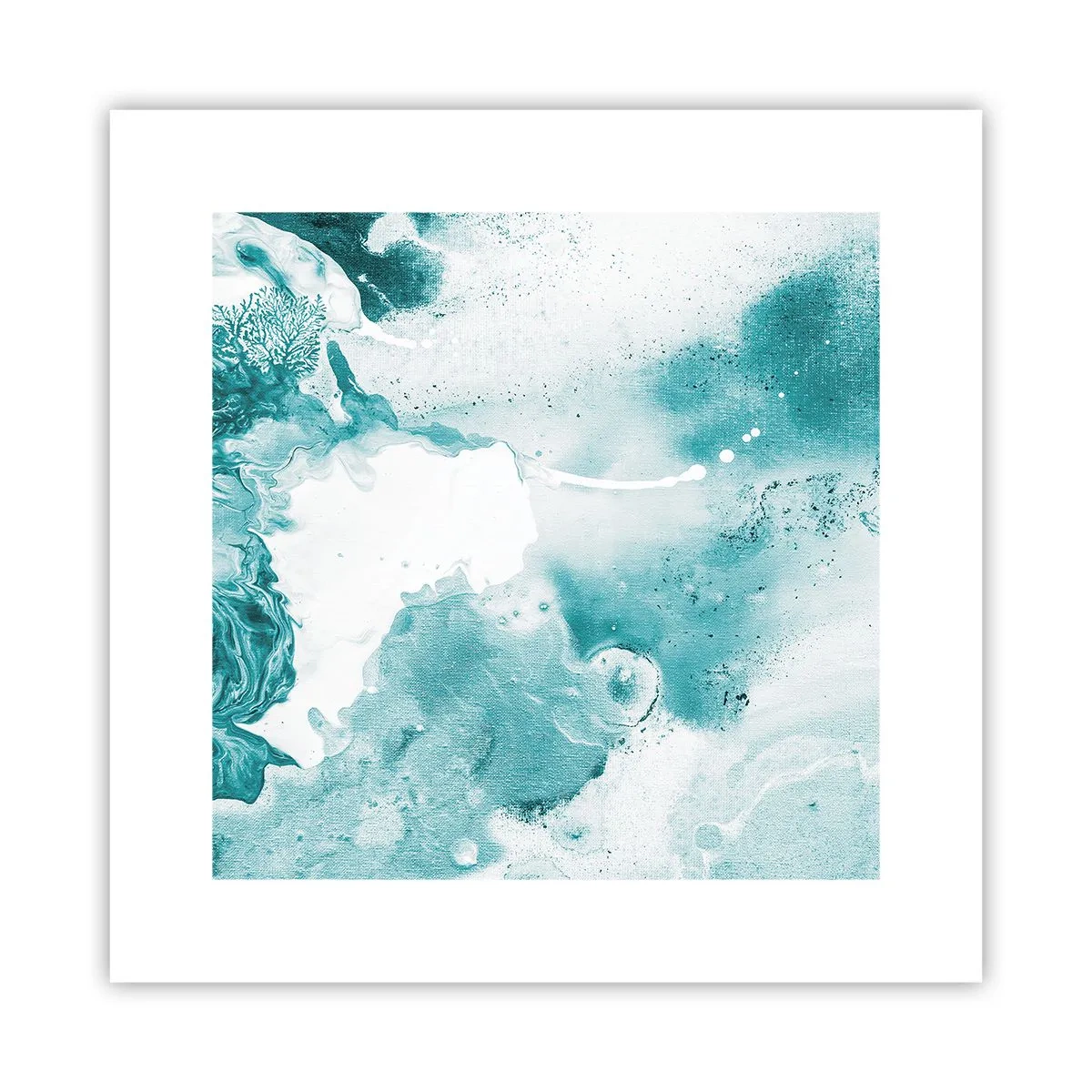 Poster - Câmpii inundabile de albastru - 30x30 cm