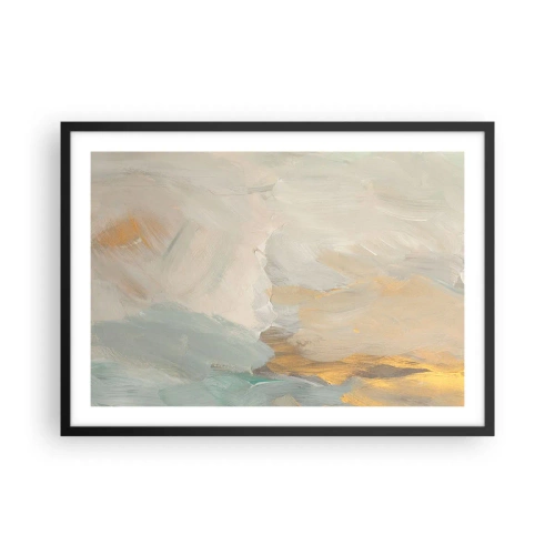 Poster în ramă neagră - Abstracție - lumea blândeții - 70x50 cm
