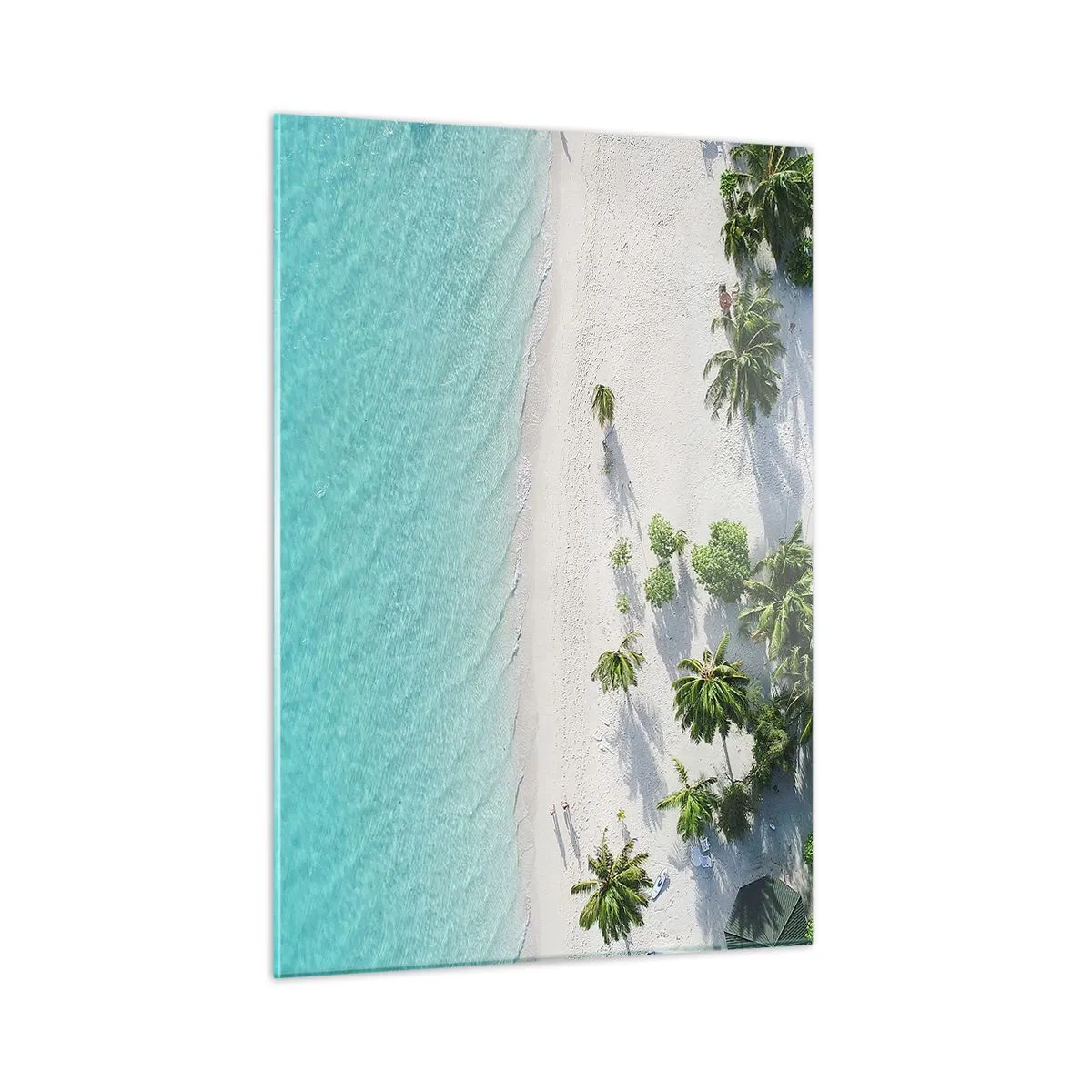 Tablou pe sticlă - Vacanță în paradis - 50x70 cm